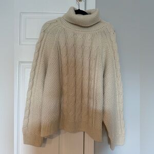 Gap Cream Turtle Neck Sweater